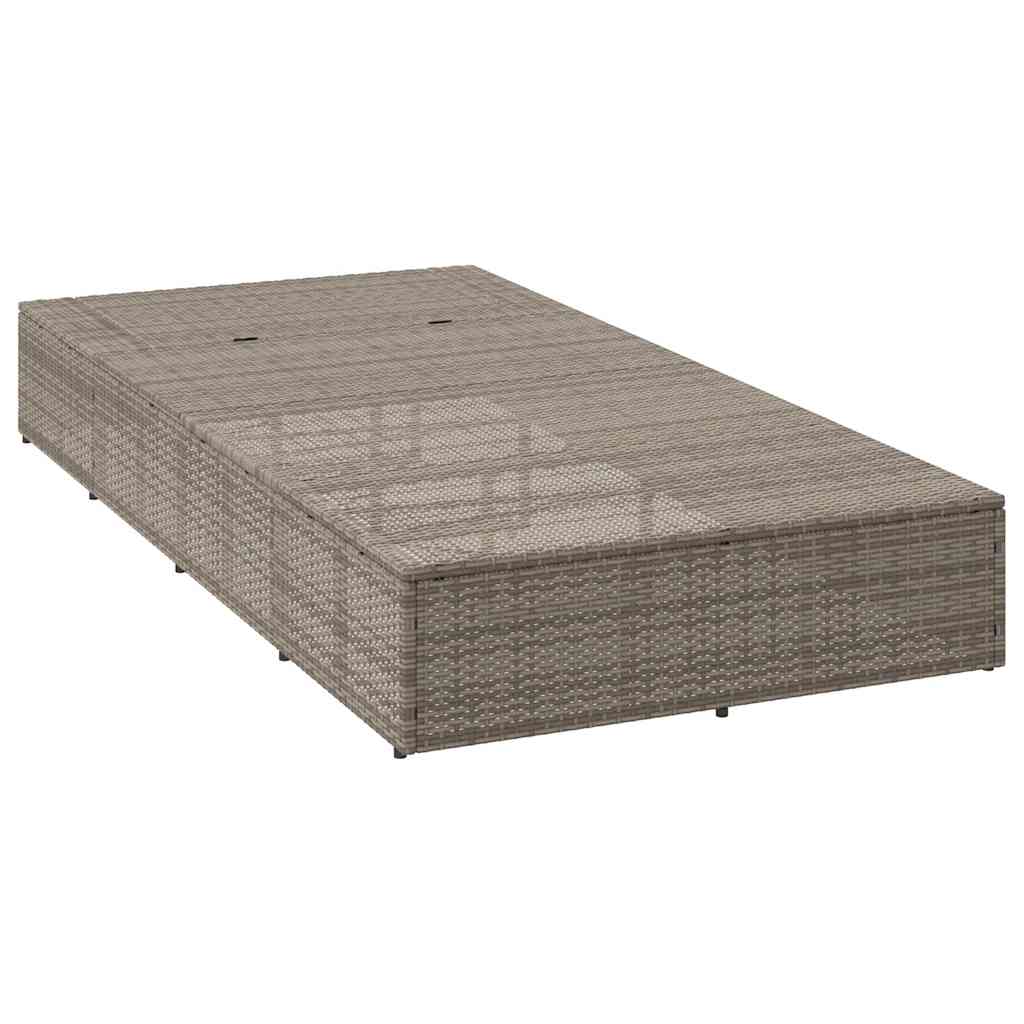 Sonnenliege Mit Schwebender Auflage Poly Rattan