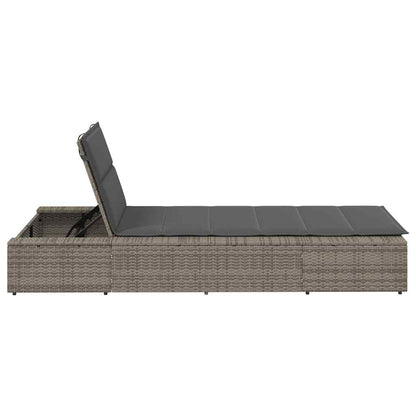 Sonnenliege Mit Schwebender Auflage Poly Rattan