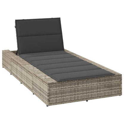 Sonnenliege Mit Schwebender Auflage Poly Rattan