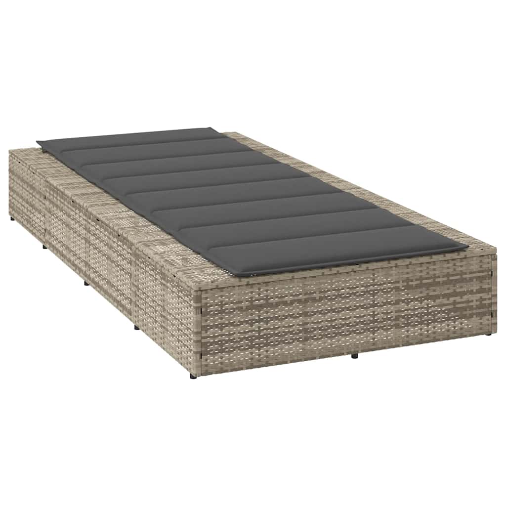 Sonnenliege Mit Schwebender Auflage Poly Rattan
