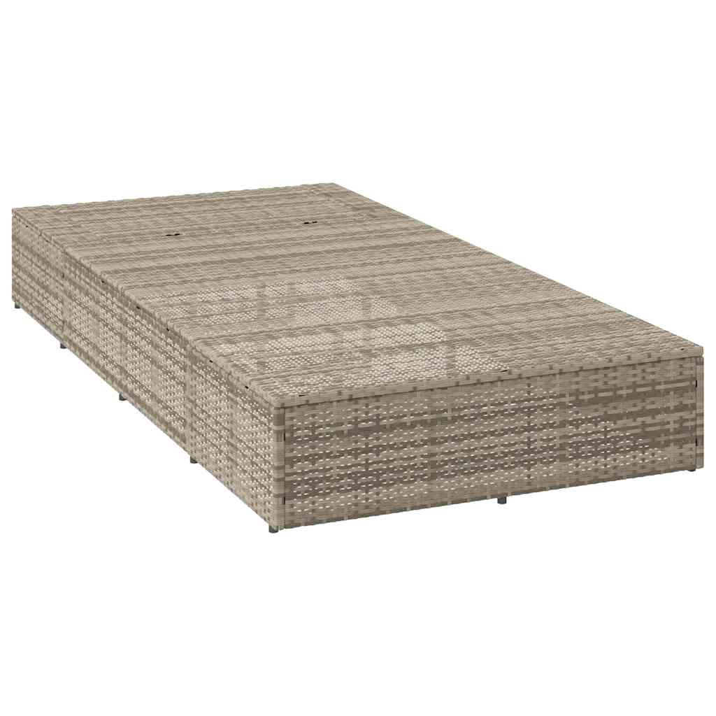 Sonnenliege Mit Schwebender Auflage Poly Rattan