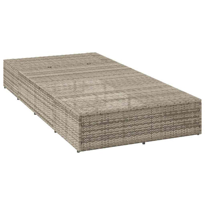 Sonnenliege Mit Schwebender Auflage Poly Rattan