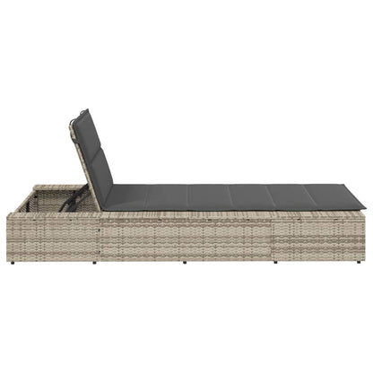 Sonnenliege Mit Schwebender Auflage Poly Rattan