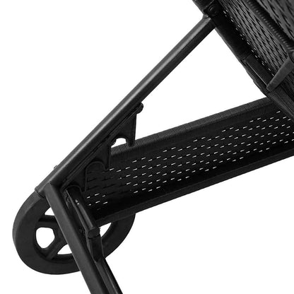 Sonnenliege Mit Rollen Und Auflage Poly Rattan