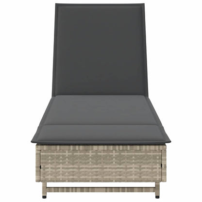 Sonnenliege Mit Rollen Und Auflage Poly Rattan