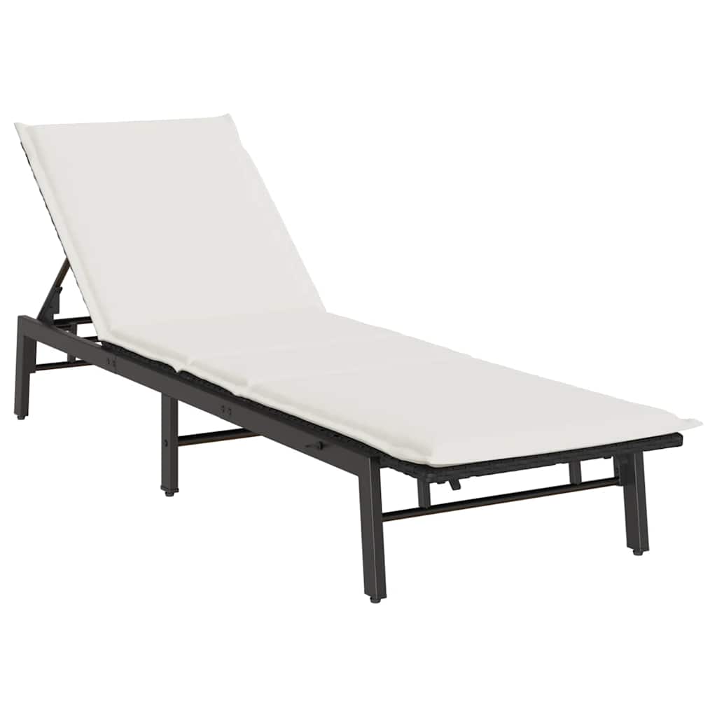 Sonnenliege Mit Auflage Poly-Rattan
