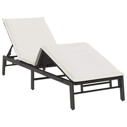 Sonnenliege Mit Auflage Poly-Rattan