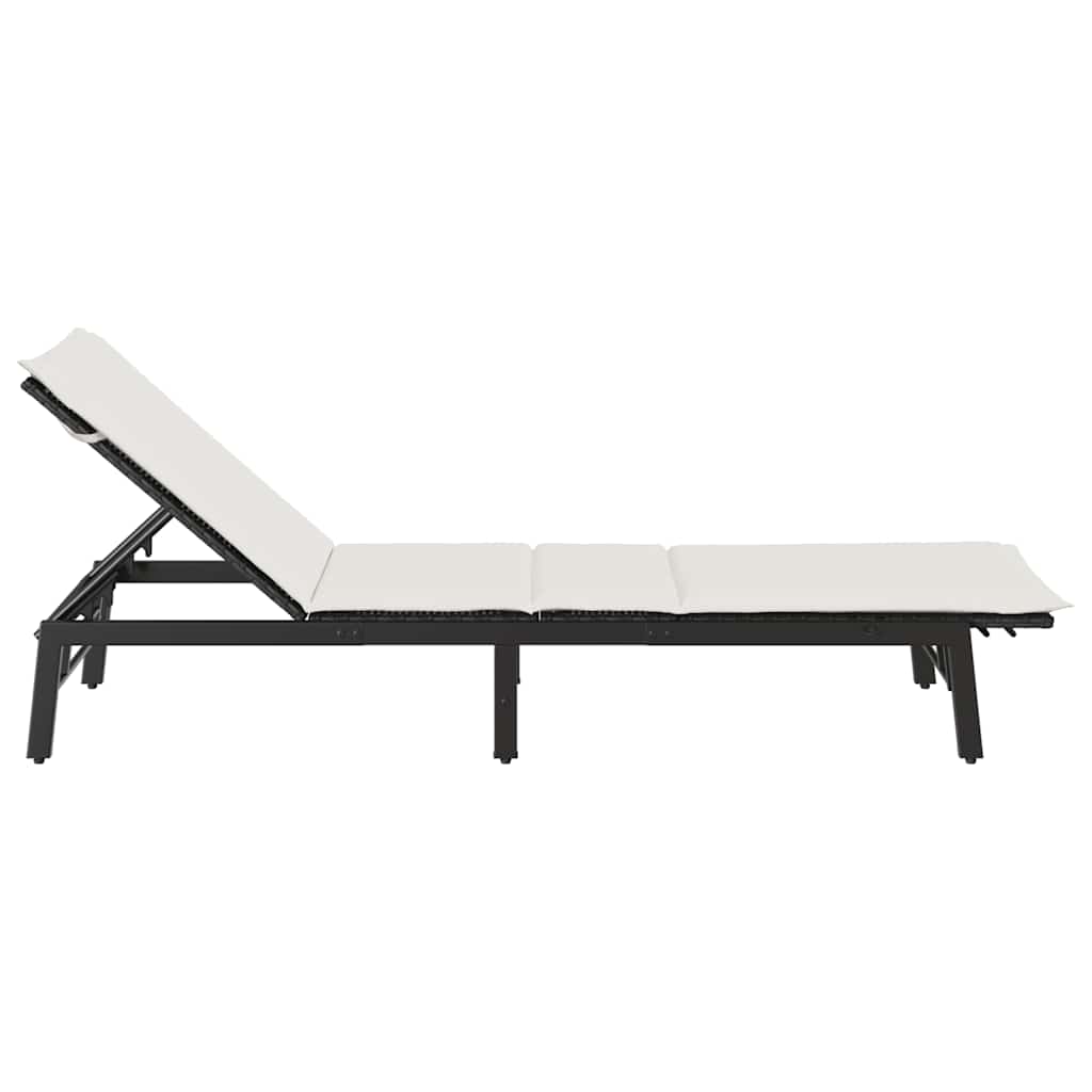 Sonnenliege Mit Auflage Poly-Rattan