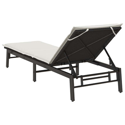 Sonnenliege Mit Auflage Poly-Rattan
