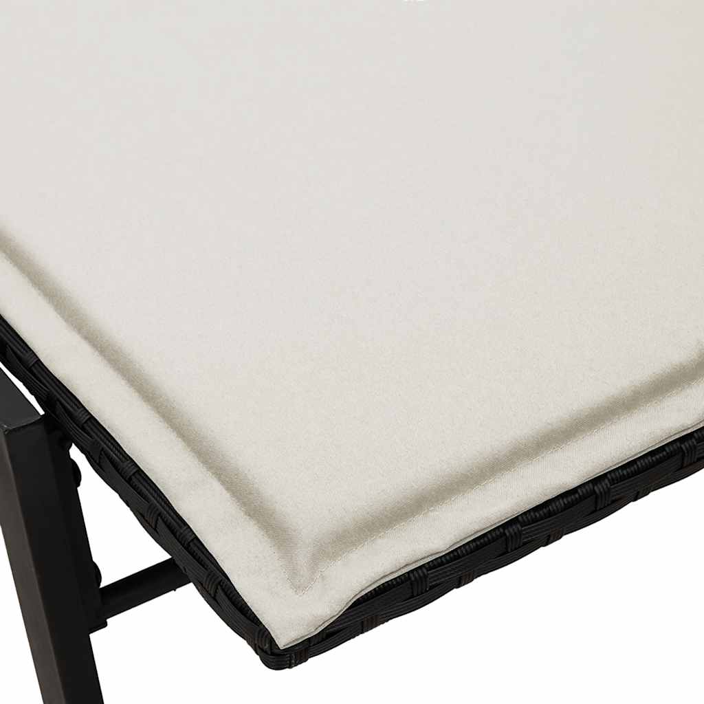 Sonnenliege Mit Auflage Poly-Rattan