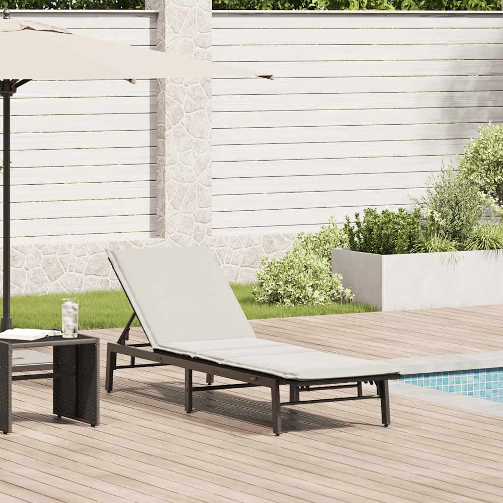 Sonnenliege Mit Auflage Poly-Rattan
