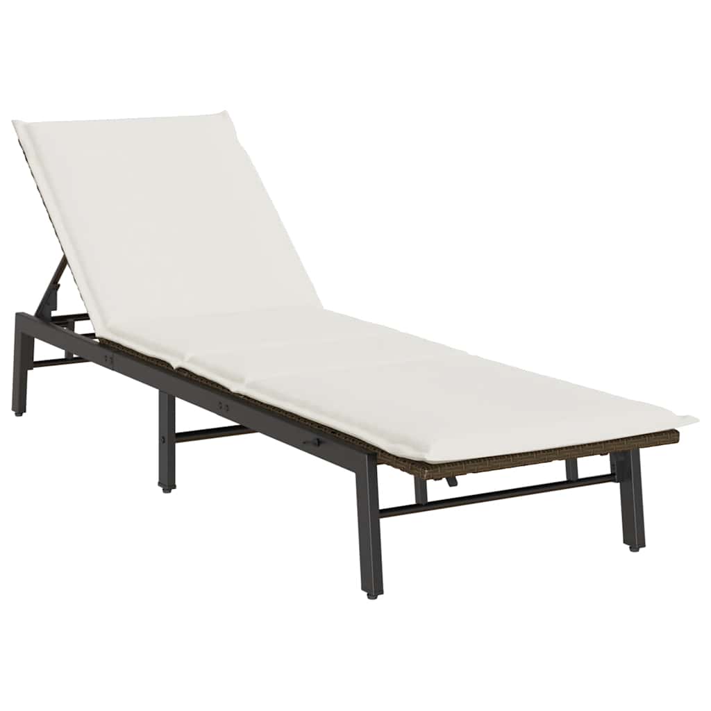 Sonnenliege Mit Auflage Poly Rattan