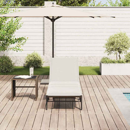 Sonnenliege Mit Auflage Poly Rattan