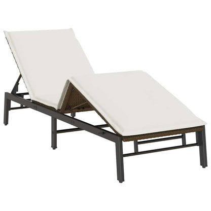 Sonnenliege Mit Auflage Poly Rattan