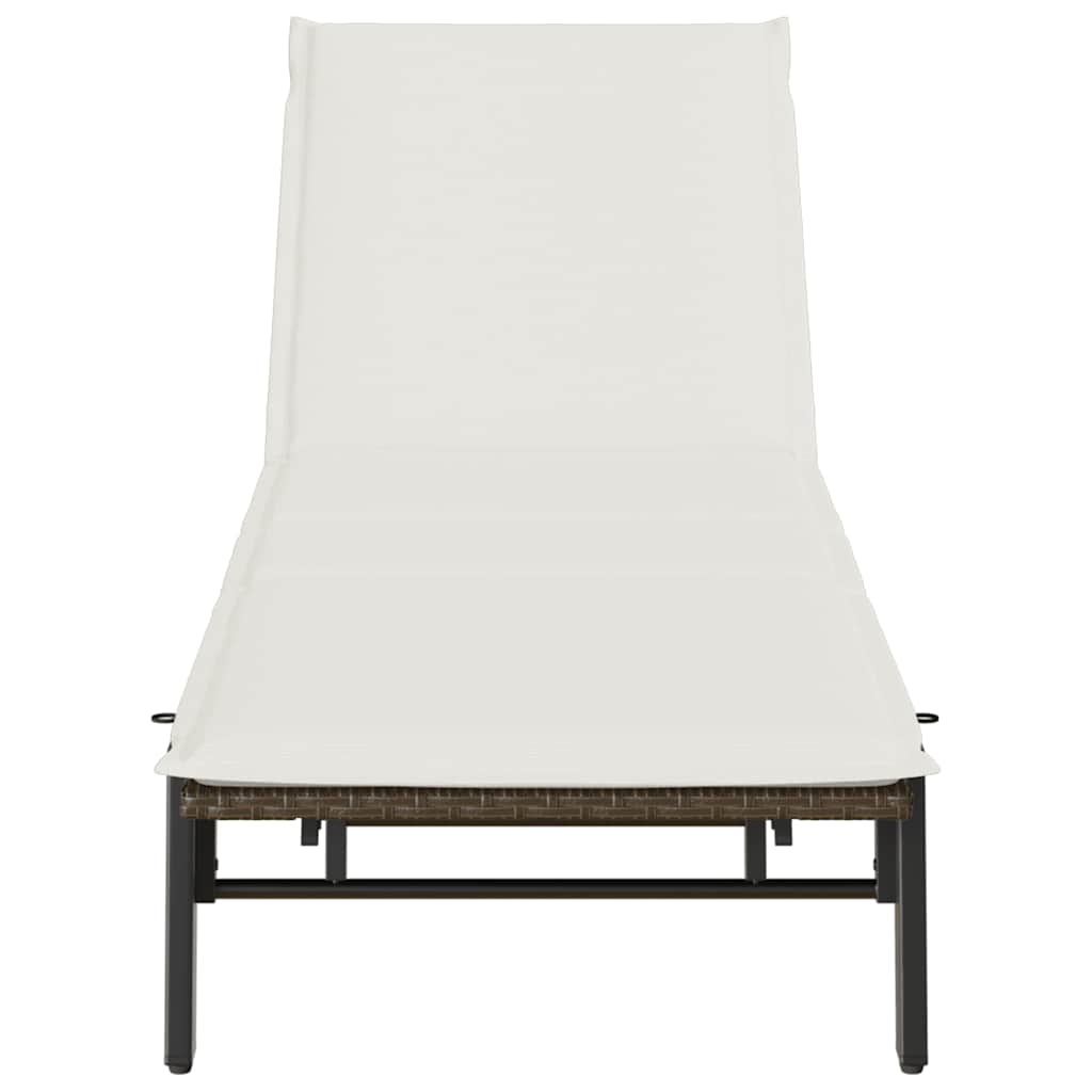 Sonnenliege Mit Auflage Poly Rattan