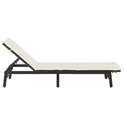 Sonnenliege Mit Auflage Poly Rattan