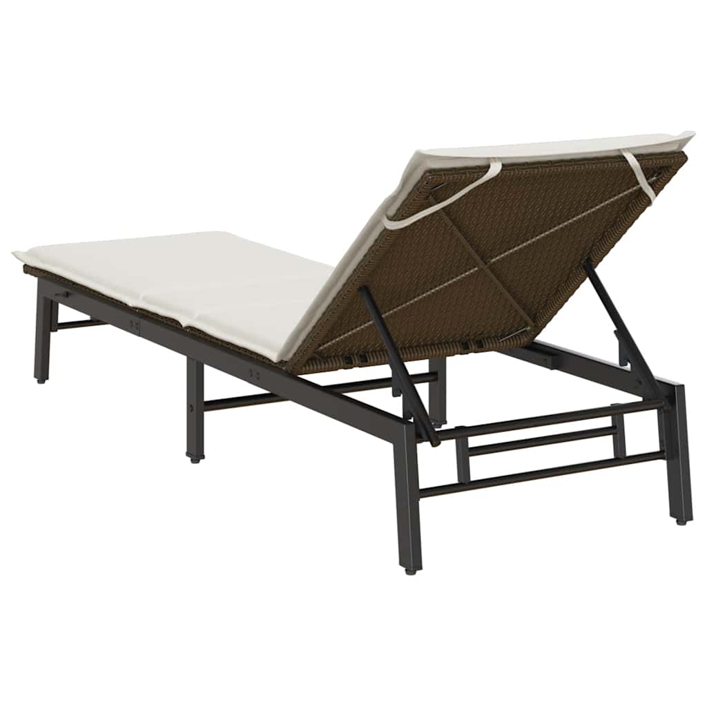 Sonnenliege Mit Auflage Poly Rattan
