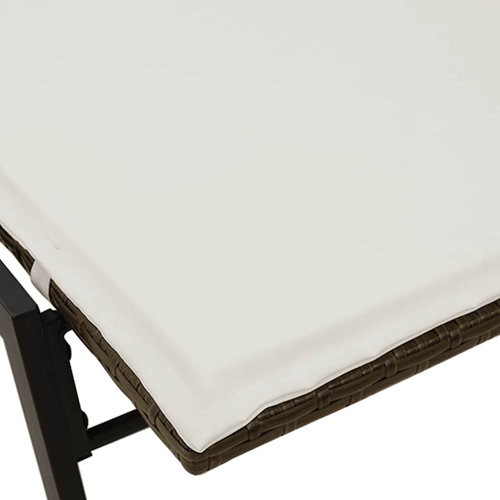 Sonnenliege Mit Auflage Poly Rattan