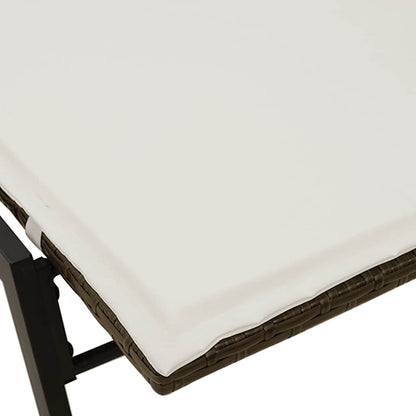 Sonnenliege Mit Auflage Poly Rattan