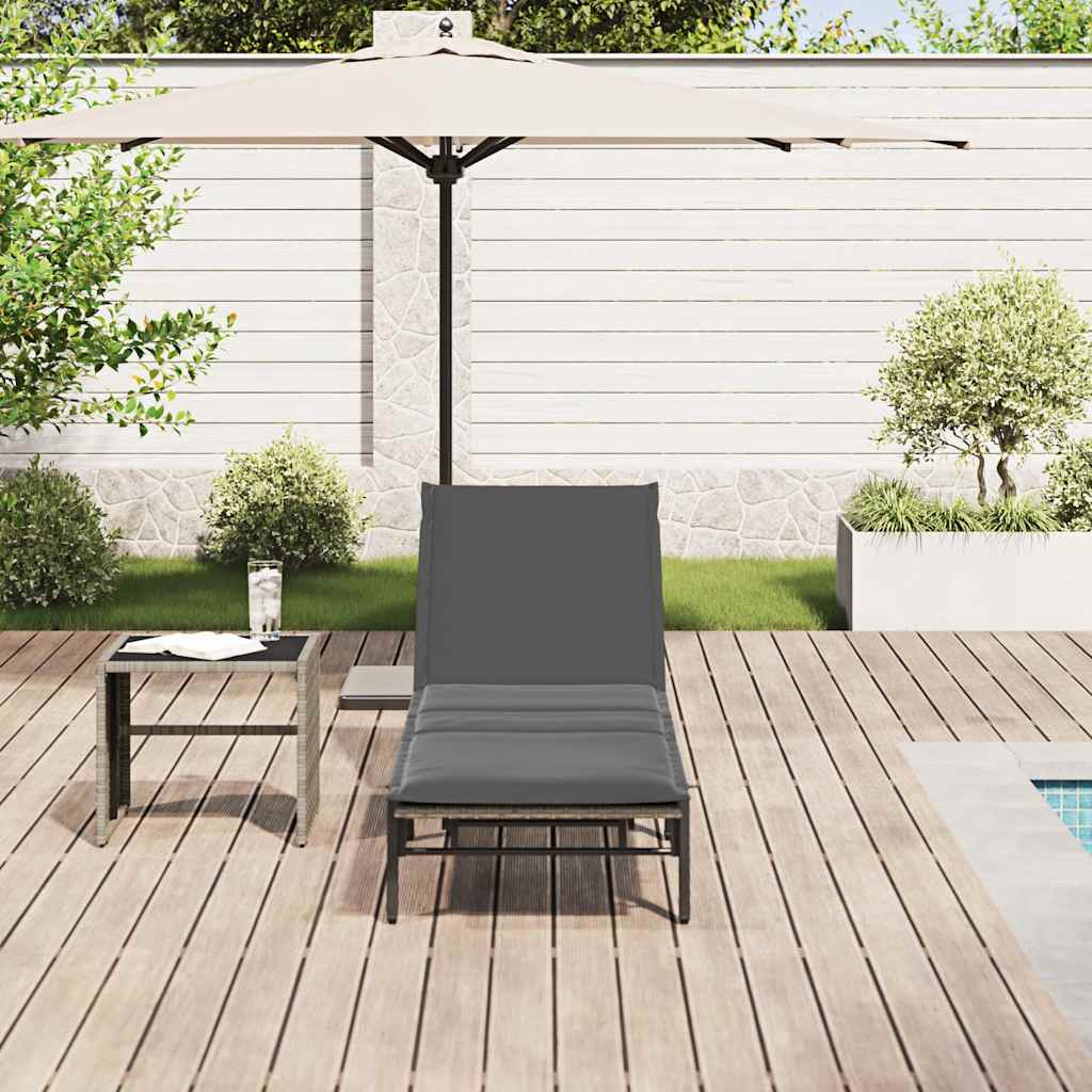 Sonnenliege Mit Auflage Poly Rattan