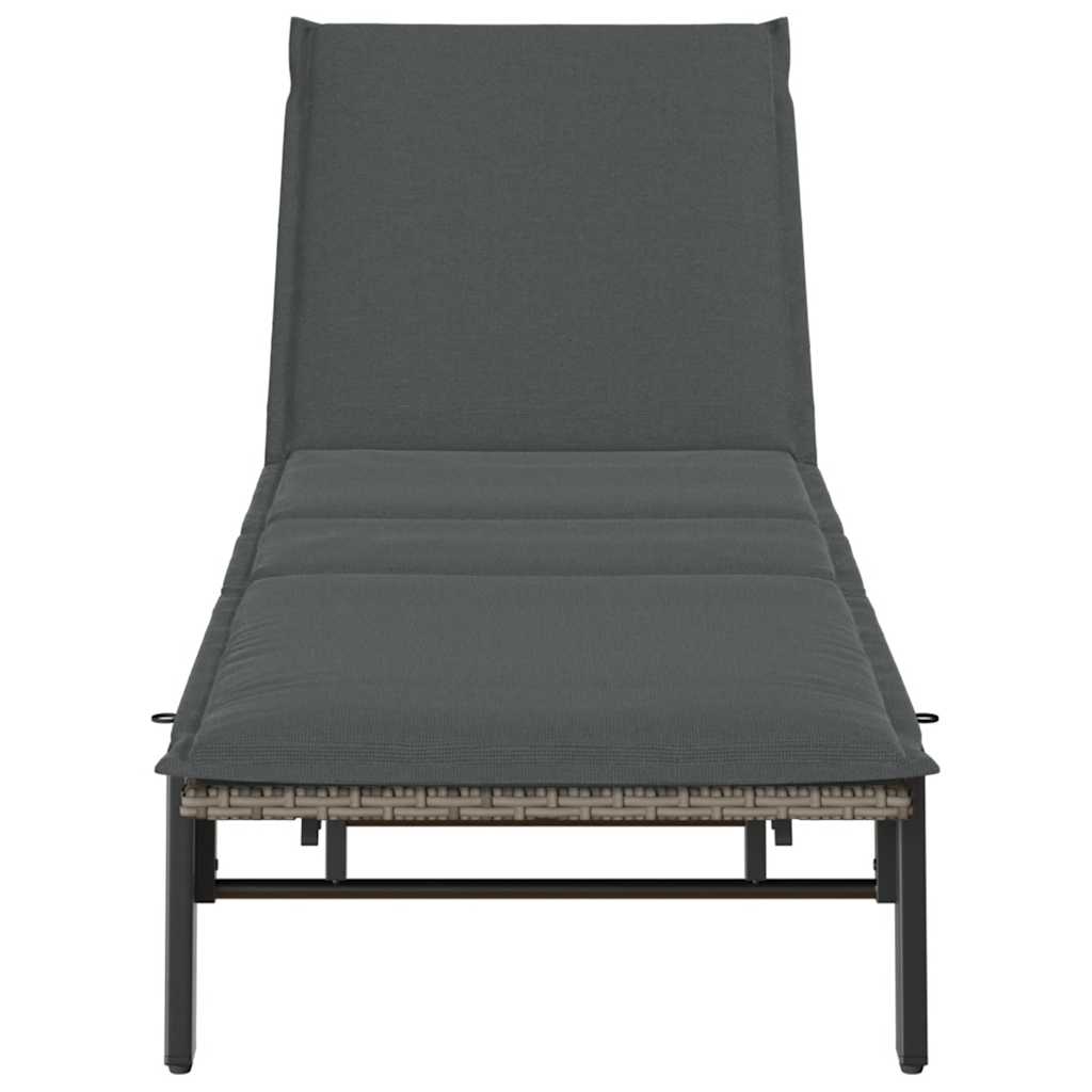 Sonnenliege Mit Auflage Poly Rattan