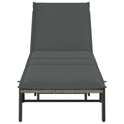 Sonnenliege Mit Auflage Poly Rattan