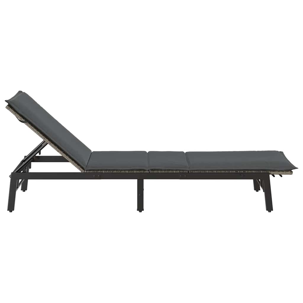 Sonnenliege Mit Auflage Poly Rattan