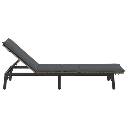 Sonnenliege Mit Auflage Poly Rattan