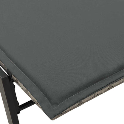 Sonnenliege Mit Auflage Poly Rattan