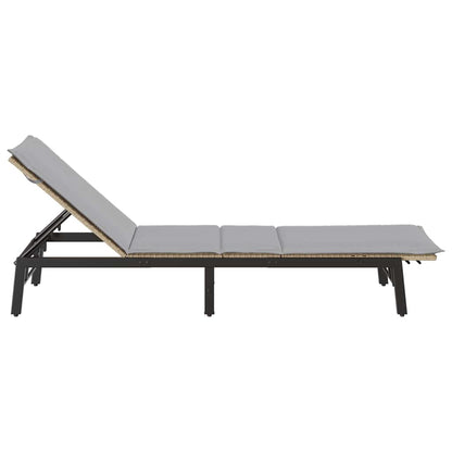 Sonnenliege Mit Auflage Poly Rattan