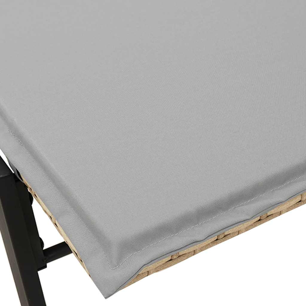Sonnenliege Mit Auflage Poly Rattan