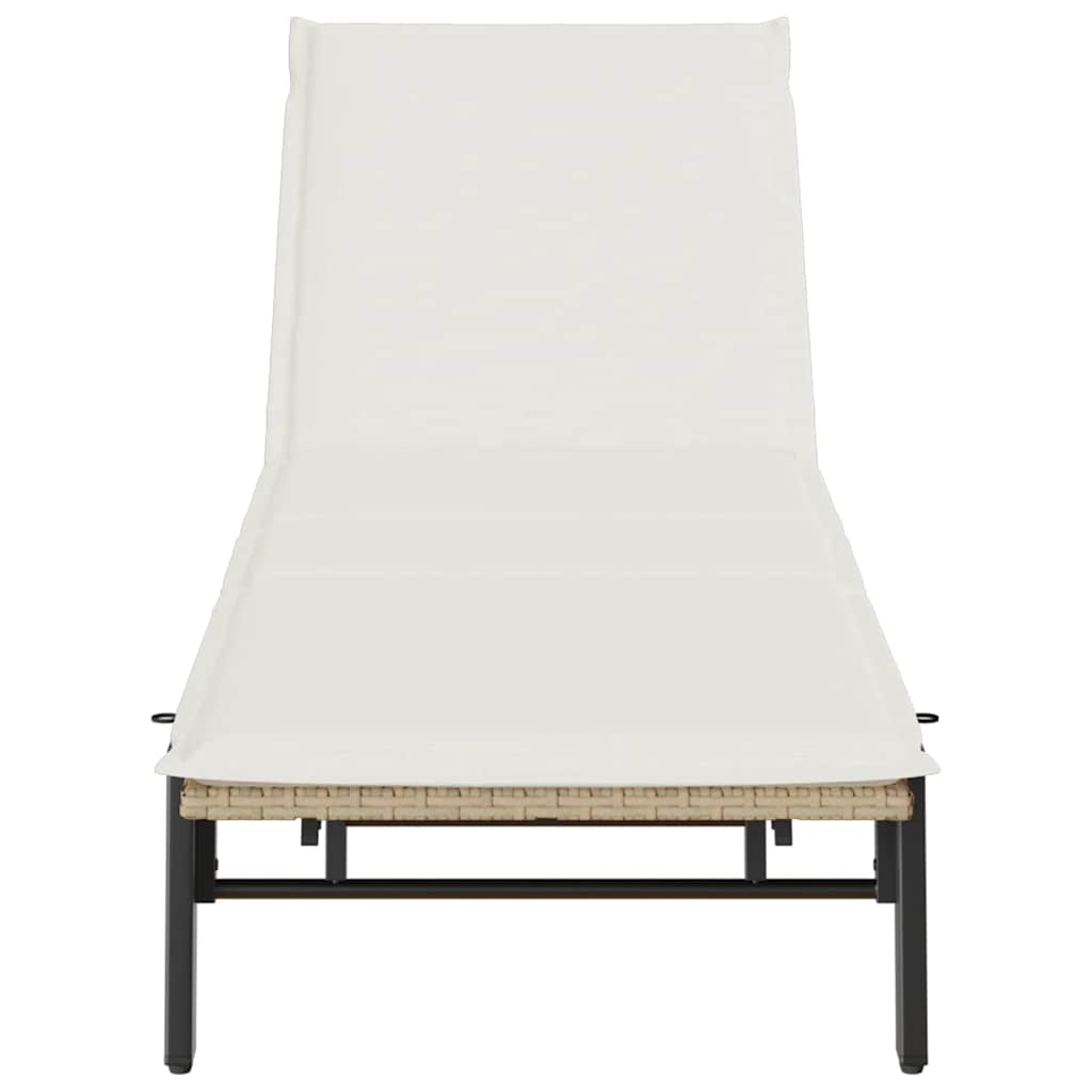 Sonnenliege Mit Auflage Poly Rattan