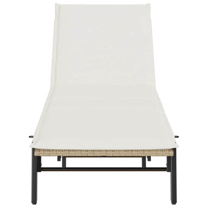 Sonnenliege Mit Auflage Poly Rattan