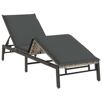 Sonnenliege Mit Auflage Poly Rattan