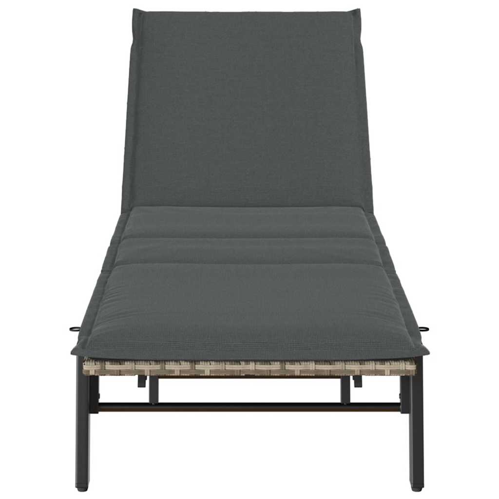 Sonnenliege Mit Auflage Poly Rattan