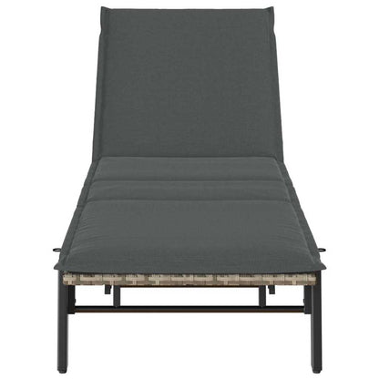 Sonnenliege Mit Auflage Poly Rattan