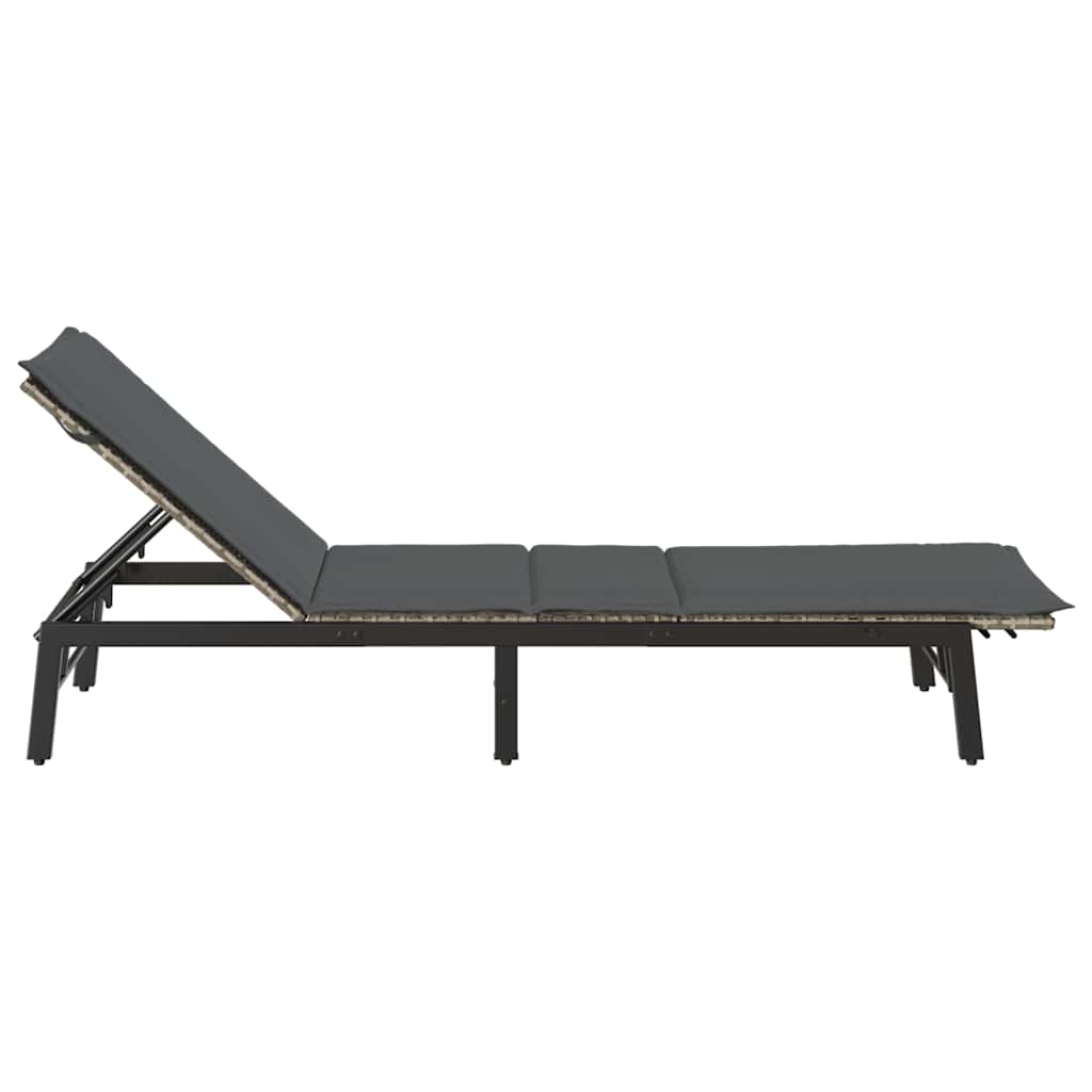 Sonnenliege Mit Auflage Poly Rattan