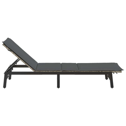 Sonnenliege Mit Auflage Poly Rattan