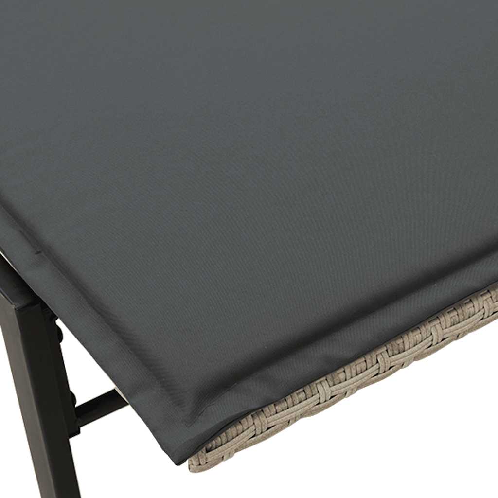 Sonnenliege Mit Auflage Poly Rattan