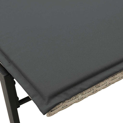 Sonnenliege Mit Auflage Poly Rattan