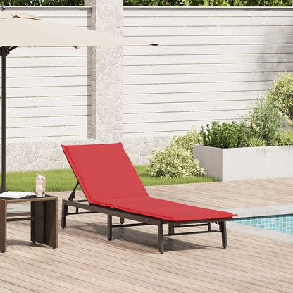 Sonnenliege Mit Auflage Poly-Rattan