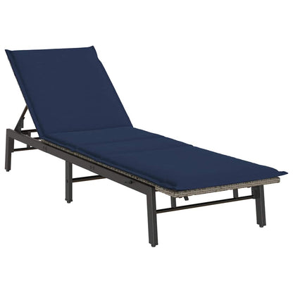 Sonnenliege Mit Auflage Poly Rattan
