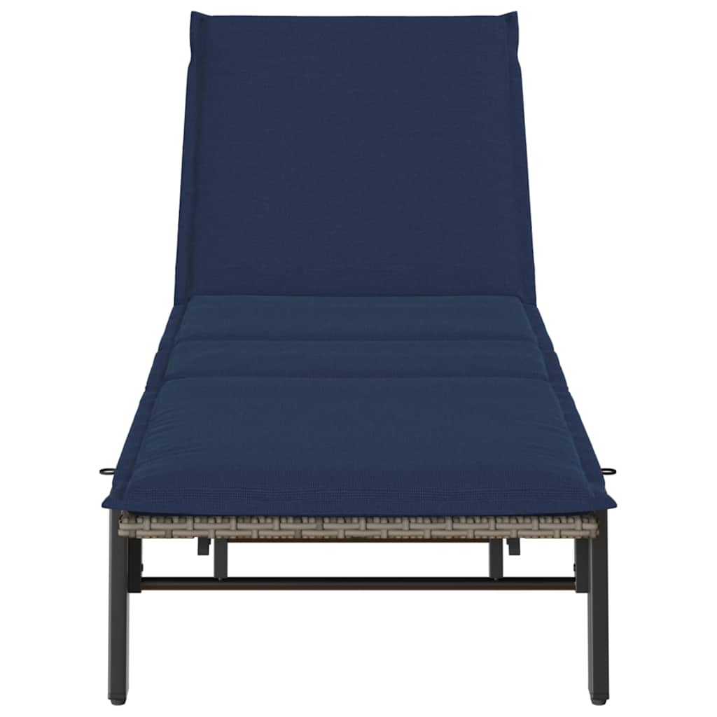 Sonnenliege Mit Auflage Poly Rattan