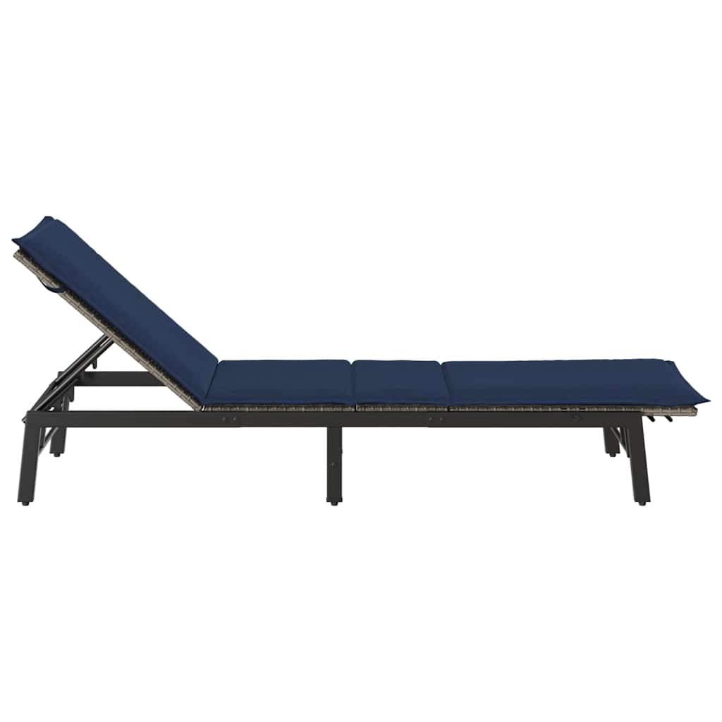Sonnenliege Mit Auflage Poly Rattan