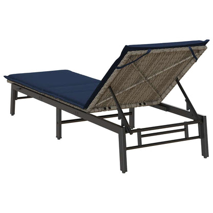 Sonnenliege Mit Auflage Poly Rattan