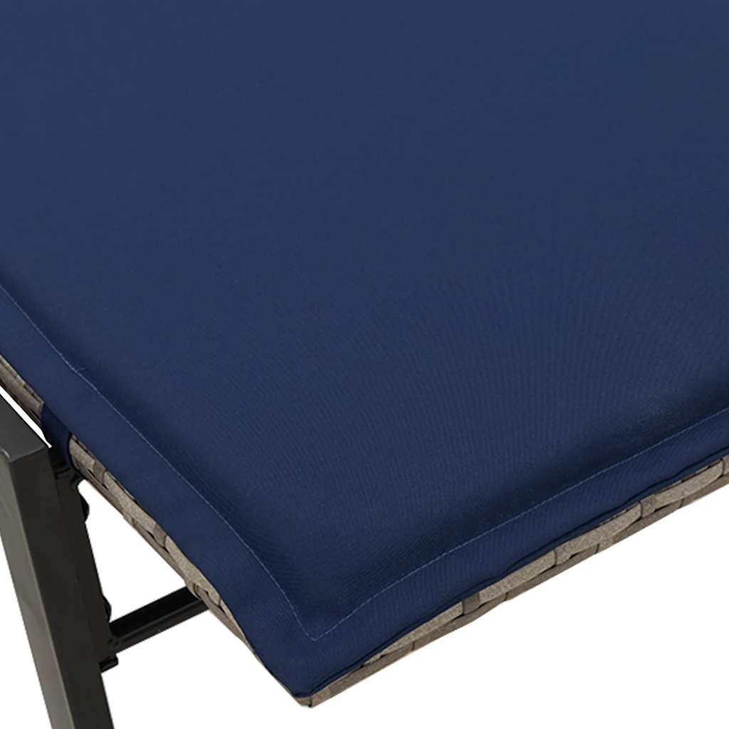 Sonnenliege Mit Auflage Poly Rattan