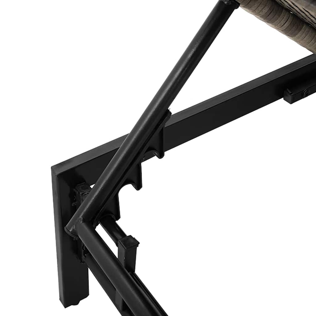 Sonnenliege Mit Auflage Poly Rattan