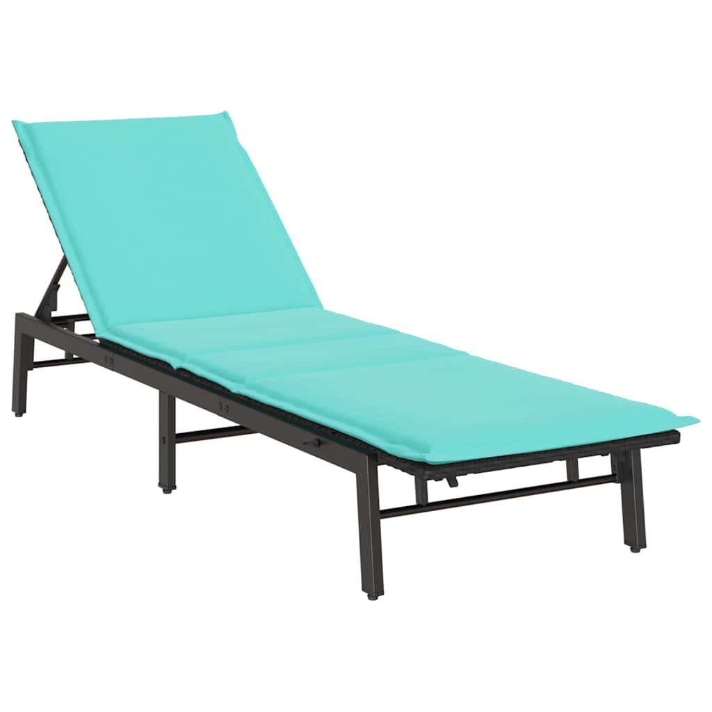 Sonnenliege Mit Auflage Poly-Rattan