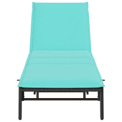 Sonnenliege Mit Auflage Poly-Rattan