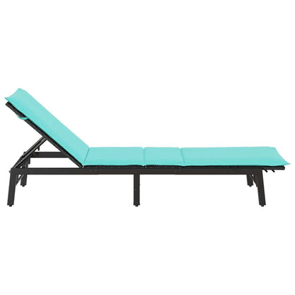 Sonnenliege Mit Auflage Poly-Rattan